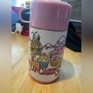 Vintage 1991 Tonka Cupcakes Doll Plastic Lunchbox 8oz Thermos Pink Aladdin